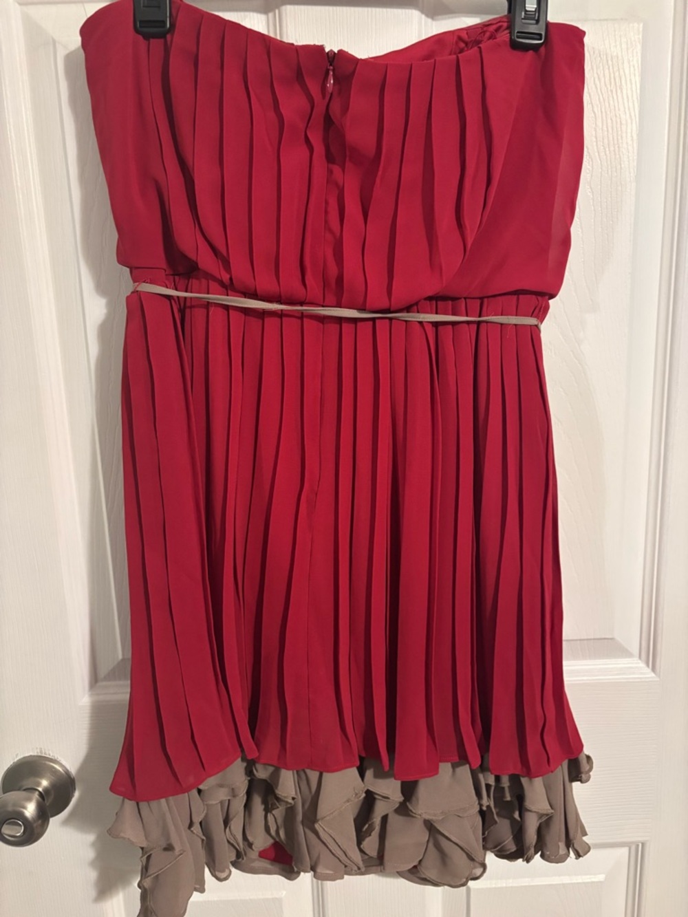 😍Jessica Simpson Strapless Red Dress Size 8